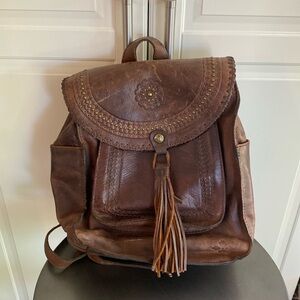 Patricia Nash all leather backpack bag